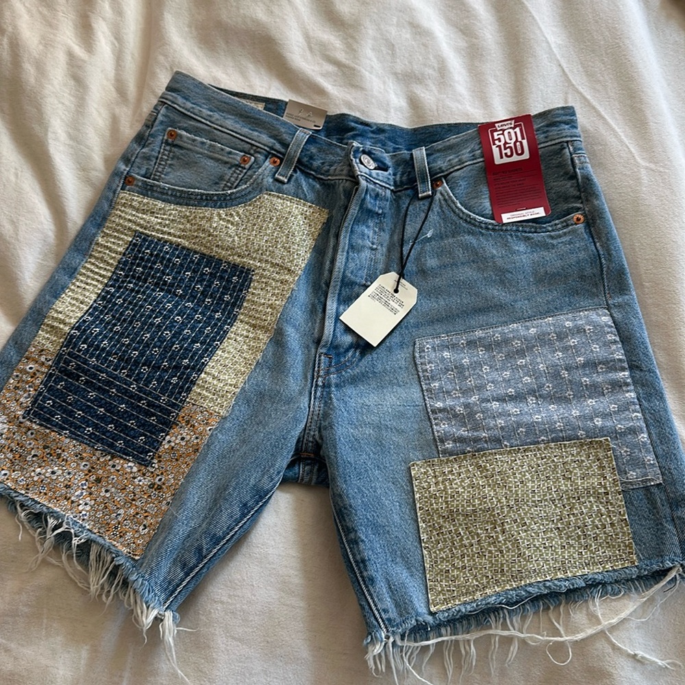 Levi 501 93 Shorts 34x7 | Quilted Patches